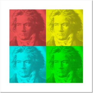 Beethoven Portraits In Squares Posters and Art